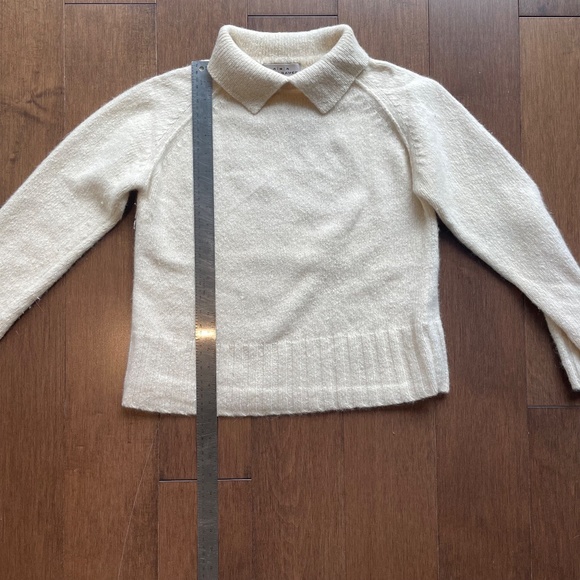 Sunday Best Polo Angora and Lamb's Wool Sweater Cream - Picture 5 of 10